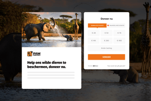 Pop-in donatieformulier