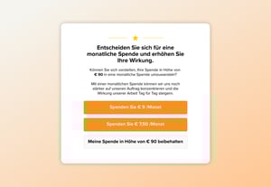 iRaiser Spendenformular Dauerspender
