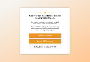 Converteer eenmalige donateurs naar structurele donateurs