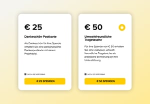 iRaiser - Crowdfunding-Plattform Belohnung
