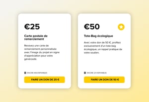contreparties pour les dons